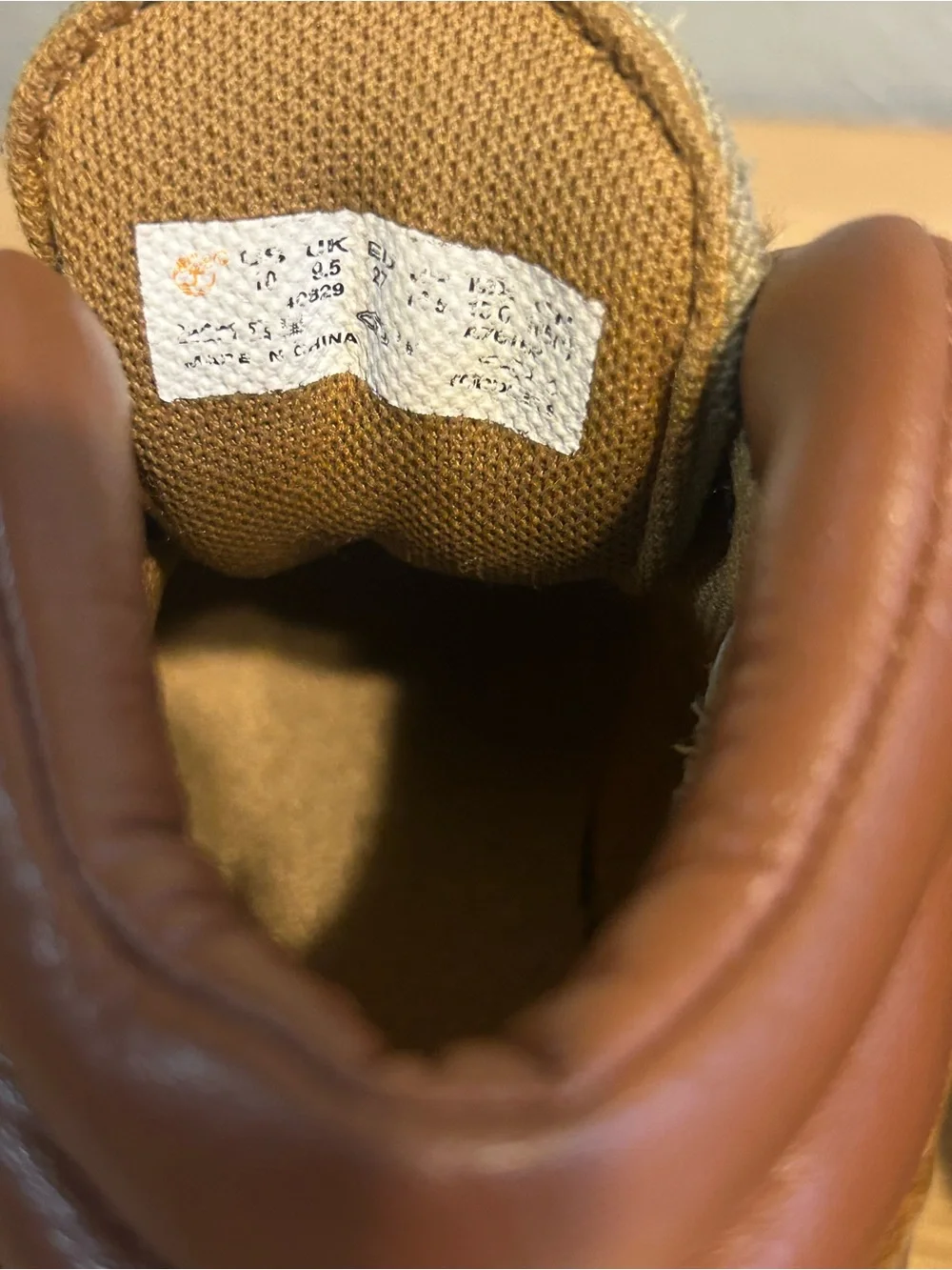 Timberland Wheat Brown Canvas & Leather Hiking Boots Toddler Size 10.5